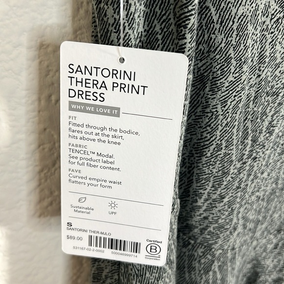 Size S Athleta women’s Santorini Thera Printed tennis pickle ball golf Dress - Picture 3 of 6